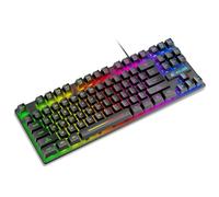 KIXZSAZ Clavier de Jeu rétroéclairé Filaire 87 Touches Claviers mécaniques éclairés Accessoires informatiques Électronique Ordinateur Portable