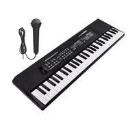 KIXZSAZ Clavier Musical numérique (Piano) 61 Touches : Un Outil d'apprentissage ludique pour Les Jeunes Musiciens et Les débutants, Leur permettant de maîtriser Bases du Jeu. Un Jouet