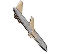 KIXZSAZ Clip de cravate pratique en forme d'avion | Choix de cadeaux pince à cravate en forme d'avion en cuivre pince à cravate en forme d'avion pinces à cravate