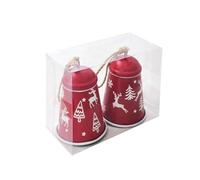 KIXZSAZ Cloche en Forme de Corne de Fer, Grande Cloche sonnable, Arbres Vacances en Fer festifs, pour la décoration Noël, C'est Un intérieur et, tapez+1
