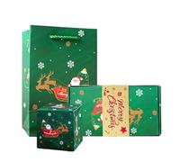 KIXZSAZ Coffret cadeau surprise unique, moments inoubliables avec vos proches, garantissant durabilité et robustesse, anniversaires en papier, vert, 12 boîtes