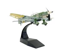 KIXZSAZ Collection d'avions moulés sous Pression, modèles d'avions de Chasse, échelle 172, JU87B, décor Unique pour Salon, Bureau, Salle d'étude, modèle d'avion de Chasse 1:72 JU87B Diecast Planes