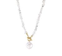 KIXZSAZ Collier en pierre irrégulière de Style Vintage, beaux cadeaux uniques, pierre concassée et perles naturelles, collier en gravats irréguliers, Couleur transparente