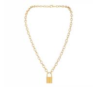 KIXZSAZ Collier pendentif en forme de serrure, Applications larges, cadeaux simples et à la mode, chaîne pendentif en alliage