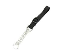 KIXZSAZ Collier pour Animaux de Compagnie en métal Portable réutilisable Remplacement réglable Camping randonnée Marche Course Animaux de Compagnie remorquage Tour Cou Accessoires, Nylon Noir