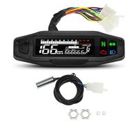 KIXZSAZ Compteur de vitesse, jauge de vitesse, étanche, intégration durabilité, odomètre numérique, compteur électrique ABS pour moto
