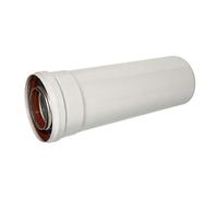 KIXZSAZ Conduit de cheminée pour poêle à bois de camping extérieur, tube d'évacuation résistant à la chaleur, double conduit, en alliage d'aluminium de, Blanc, 50 cm