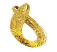KIXZSAZ Cordon métallique extensible de 100 m, réutilisable, pour la création de bijoux et autres projets créatifs. Idéal pour suspendre des bijoux, Or profond