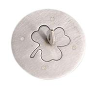 KIXZSAZ Couvercle de bougie en acier inoxydable pour pot de bougie, pour les amateurs bougies, élégant et anti-poussière, garantissant une longue durée vie, Trèfle, S