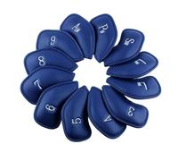 KIXZSAZ Couvre-Club de Golf, autocollante imperméable et Facile à identifier. pour Putter et Fer de Golf, Manche Long, Bleu, 18x8cm