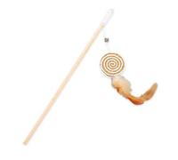 KIXZSAZ de Teaser de Chat sûre et Non Toxique pour Les Jouets Chat Jeu interactifs en Bois Mignon Pratique