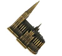 KIXZSAZ Décor de monument allemand en alliage Durable pour les amoureux de la ville, Compact et facile à transporter, ornement artisanal la cathédrale Cologne moderne