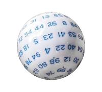 KIXZSAZ Dés de Jeu de société D100, polyédriques, compacts et légers, indispensables pour des Parties agréables et des Moments de Divertissement en, Bleu, 48mm