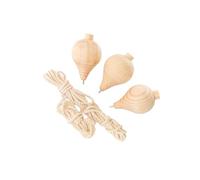 KIXZSAZ Dessus Vierges en Bois Non Peints, des Jouets Amusants Faits à la Main sont des Cadeaux pour Les Enfants créatifs engagés dans activités d'artisanat, Jouet interactif de la Maternelle, Dessus