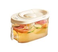KIXZSAZ Distributeur de boissons 4 L avec robinet pour limonade et thé Pour aux fruits Distributeur d'eau en plastique avec robinet de boissons ABS avec, F, 4L