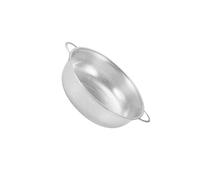 KIXZSAZ Égouttoir à légumes en acier inoxydable avec petits trous pour un égouttage facile - Passoire en acier inoxydable pour la cuisine, Argent, 16.5 cm