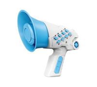 KIXZSAZ Enceinte transformatrice de Voix avec pour Micro intégré : Un Jouet sûr et Original, idéal comme Cadeau d'anniversaire pour Les Enfants. Appuyez sur la Touche « Mode , Bleu , 10 x 7 x 12.5 cm