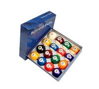 KIXZSAZ Ensemble de 16 Boules de Billard colorées, Comprenant 15 Boules numérotées et 1 Boule Blanche, pour Le Jeu de Snooker. Ensemble Complet de 16, Accessoires de Snooker