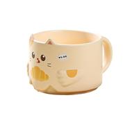 KIXZSAZ Ensemble de 4 tasses adorables avec de jolis, Abricot, 300ML