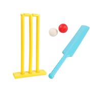 KIXZSAZ Ensemble de Cricket pour Enfants avec battes et balles : Un Jouet Sportif interactif Qui Encourage Les Liens familiaux et Les activités de Plein air. Cet Ensemble de