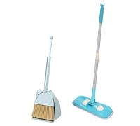 KIXZSAZ Ensemble de Nettoyage pour Enfants : Un Jeu de ménage Alliant Plaisir et Apprentissage pour Les Tout-Petits. Maisonnette Jeu pour Enfants, Bleu