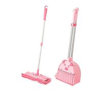 KIXZSAZ Ensemble de Nettoyage résistant pour Enfants avec Balai, Mini-serpillère et Pelle. Encourage Le Jeu de ménage Amusant et instructif.