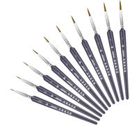 KIXZSAZ Ensemble de pinceaux à peinture pour l'art Miniature, 10 pièces/ensemble, durables et faciles à manipuler, Excellent savoir-faire, pinceaux miniatures
