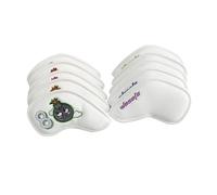 KIXZSAZ Ensemble de protège-fers et putters de Golf, Couvre-Clubs en Cuir PU, Exclusif pour Les Amateurs Golf. Pratique et Facile à Utiliser.