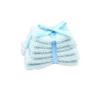 KIXZSAZ Ensemble de Serviettes de Bain Miniatures pour Maison poupée - Accessoires indispensables pour compléter Une scène Maison poupée et décorer Un présentoir , Bleu , 4 x 2.8 x 3 cm