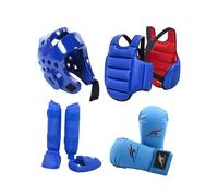 KIXZSAZ Ensemble d'équipement de karaté pour Le, fabriqué à partir de matériaux durables pour assurant Une Longue durée de Vie Lors d'entraînements, Bleu, M.