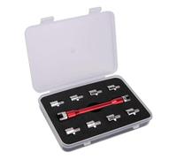 KIXZSAZ Ensemble d'outils de moto, Kit d'accessoires essentiels pour l'entretien des pneus, jeu de clés à rayons moto en métal, stabilité