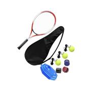 KIXZSAZ Entraîneur de Tennis avec Balle de Rebond pour entraînement Individuel, Balle riposte, Tennis dans Un Jardin Un Parc avec 1, 3 Boules, 3 Tubes Colle à Main, 53 x 22 cm