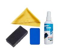 KIXZSAZ Éponge nettoyante pour Raquette de Pickleball : rafraîchit la Raquette pour des Performances accrues Lors des matchs. Spray nettoyant pour Fibres de Carbone, Gomme rectangulaire, 100 ML