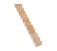 KIXZSAZ Escalier Miniature en Bois à Monter soi-même, marches limonées à l'échelle 1/12, pour embellir Vos décors et Maisons de poupées avec des détails réalistes.