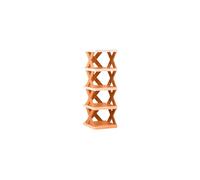 KIXZSAZ Étagère à Chaussures Organisateur Tout Nouveau ABS Petit encombrement Gain de Place Chaussures Supports Rangement étagères Permet d'économiser des Pantoufles détachables, Orange, 5 Couches