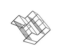 KIXZSAZ Étagère à sirop de café, porte-épices, étagère de comptoir, facile à nettoyer, installation simple, solution rangement plusieurs niveaux, Noir, Grilles double niveau 4