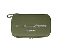 KIXZSAZ Étui pour Lampe Torche de Camping, Sac de Rangement pour Lampe Torche et Allume-Barbecue, étui Transport pour Briquet, Sac Portable en EVA Anti-Choc, Vert foncé, 23 x 14 x 4 cm