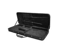 KIXZSAZ Étui rigide carré pour guitare électrique, pratique et élégant, idéal pour les guitaristes passionnés. Étui rigide portable pour guitares électriques standard.