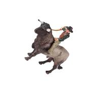 KIXZSAZ Figurine de Cow-Boy à Cheval sur Un Taureau mécanique, décoration de Bureau Amusante favorisant l'éducation et la curiosité des Jeunes Enfants. Jouet éducatif pour