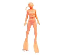 KIXZSAZ Figurines de Trains Miniatures peintes à la Main à l'échelle S. Piscine et puits décoratifs l'échelle 1/64. Kits de Construction maquettes Trains en résine.