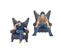 KIXZSAZ Figurines Miniatures réalistes d'hommes, peintes à la Main, Accessoires de Diorama, idéales pour Les Jardins féeriques, Les maquettes et Photos. Collection de Figurines.