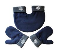 KIXZSAZ Gants d'hiver épais et chauds pour couples, 3 pièces, essentiels pour temps froid, gants pour 2 personnes avec doigts, hiver, Noël, couple se tenant la main, mitaines pour couples, tapez+3