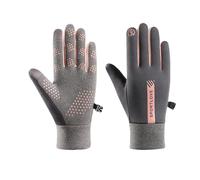 KIXZSAZ Gants d'hiver pour activités de Plein air, imperméables et indéchirables, en Polyester, imperméables, Chauds, pour vélo, 2 Paquets/lot, Gris