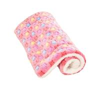 KIXZSAZ Gardez Votre Animal de Compagnie au Chaud et Confortable Toute l'année avec Notre Couverture Toutes Saisons Pratique pour Transporter Le Tapis de nid Chat en Peluche, Étoile Rose, S 35 * 28