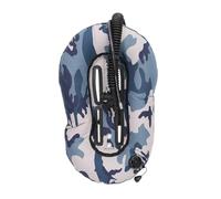 KIXZSAZ Gilet stabilisateur de plongée Type « Donut Wing », résistant pour aux Perforations, avec Valve de Type K et Flexible Basse Pression, Bleu, 64 x 43 cm