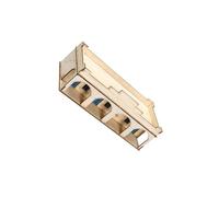 KIXZSAZ Horloge de bureau unique en bois, puzzle 3D architectural, décoration intérieure, cadeau stimulant la créativité et le développement des, Porte Dôme