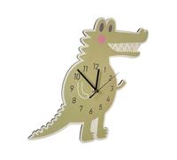 KIXZSAZ Horloge murale dinosaure amusante et mignonne, facile à installer, pour enfants, pour une décoration intérieure plus vivante et intéressante. Installation facile pour une décoration de chevet.