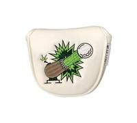 KIXZSAZ Housse de pour Putter de Golf en Cuir PU imperméable avec Fermeture magnétique. Étui pour Club Golf en Cuir PU élégant, tapez+2