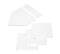 KIXZSAZ Jeu de Baseball avec Base de Lancer, marbre et Plaque de Lanceur. Jouez comme Un Pro ! Ces Bases sont en Caoutchouc. Ensemble de 5 Bases de Baseball, Blanc