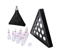KIXZSAZ Jeu de Bowling avec Mini-quilles, Table de Jeu de palets, Ensemble Complet et Amusant conçu pour Le Plaisir des Enfants. de palets de Table pour